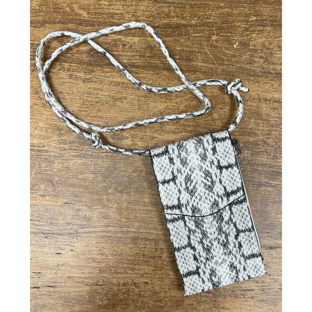 A New Day Faux Snakeskin Phone Crossbody Purse. P300